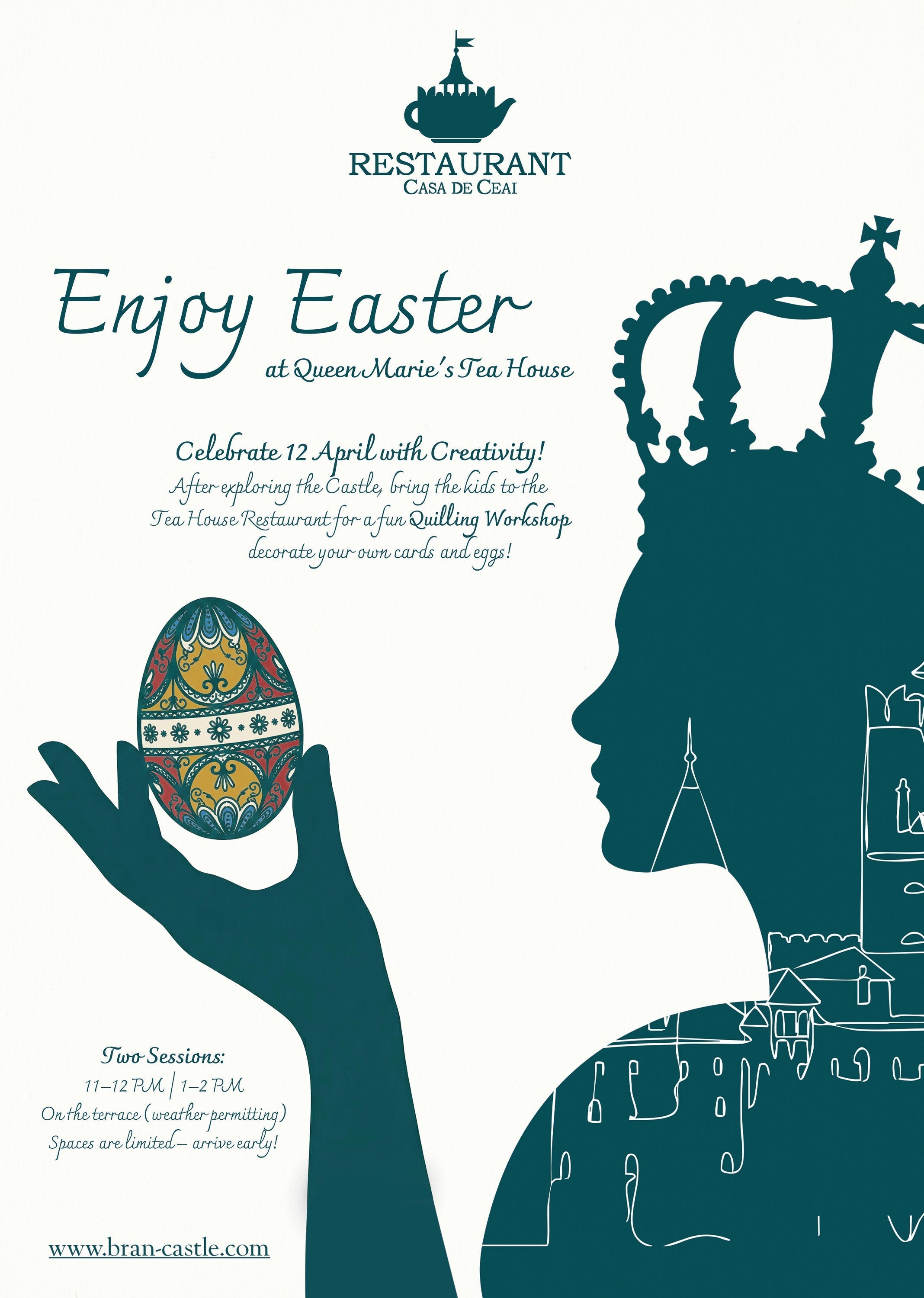 Enjoy Easter at Queen Marie's Tea House